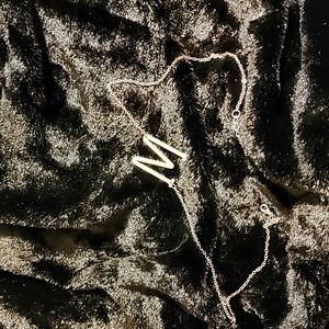 Rose gold colored necklace